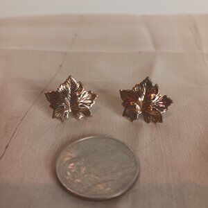 Sunrise Copper Leaf Earrings